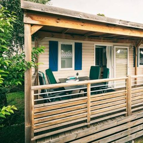 Stacaravan 5 personen - Stacaravan | Premium | 2 slaapkamers | 5 pers. | Terras Lounge | Airconditioning