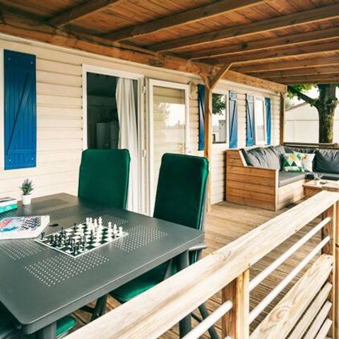 Stacaravan 5 personen - Stacaravan | Premium | 2 slaapkamers | 5 pers. | Terras Lounge | Airconditioning