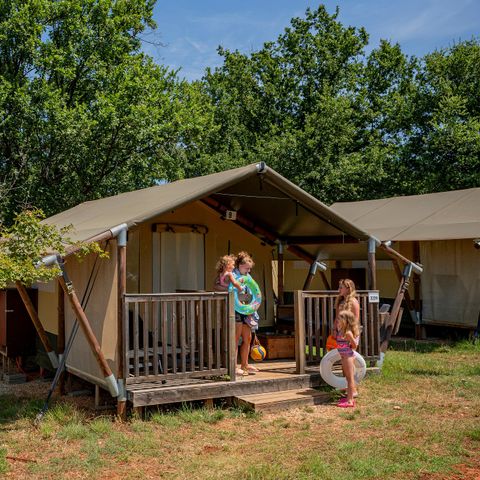Safaritent 5 personen - Eco Lodge Tent | 2 Slaapkamers | 4/5 Pers | Geen badkamer
