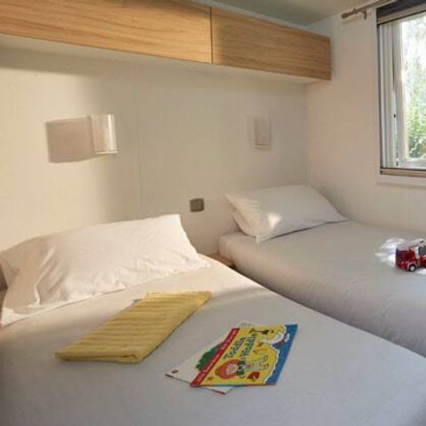 Stacaravan 6 personen - Mobile-home | Comfort | 3 Slaapkamers | 6 Pers. | Verhoogd terras | Airconditioning