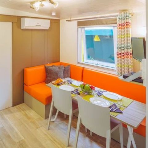 Stacaravan 7 personen - Premium Plus 3 kamers Lounge