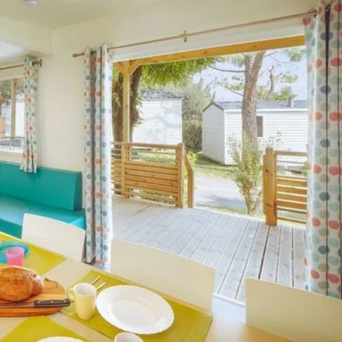 Stacaravan 6 personen - Premium 3 slaapkamers Lounge