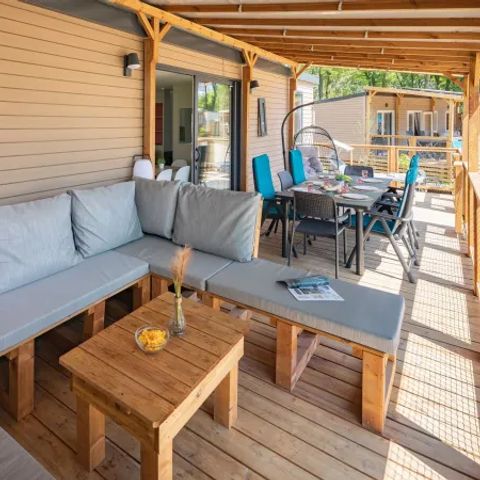 Stacaravan 8 personen - Supreme Plus 3 slaapkamers Lounge