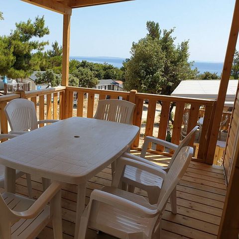 Stacaravan 6 personen - Stacaravan | Klassiek | 3 Slaapkamers | 6 Pers. | Verhoogd terras | Airconditioning.