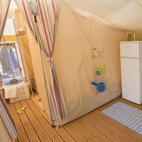 Glampingtent 5 personen - Canvas bungalow | 2 slaapkamers | 5 personen | Zonder badkamer