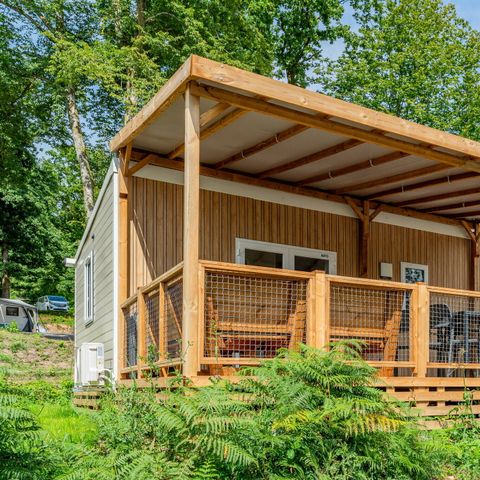Stacaravan 4 personen - Stacaravan | Premium | 2 Slaapkamers | 4 Pers | Terras Lounge | Airconditioning | TV