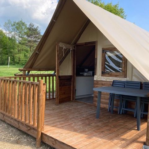 Safaritent 5 personen - Tenthutten zonder sanitair
