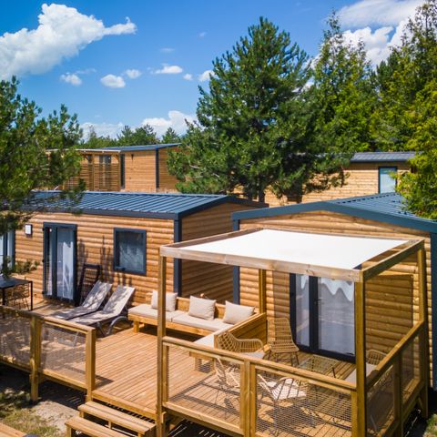 Stacaravan 8 personen - Sunêlia Luxe Duo - 3 slaapkamers - 1 studio - 18m²
