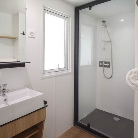 Stacaravan 4 personen - Nest29 30.8 m²- 2 slaapkamers + Overdekt terras + TV