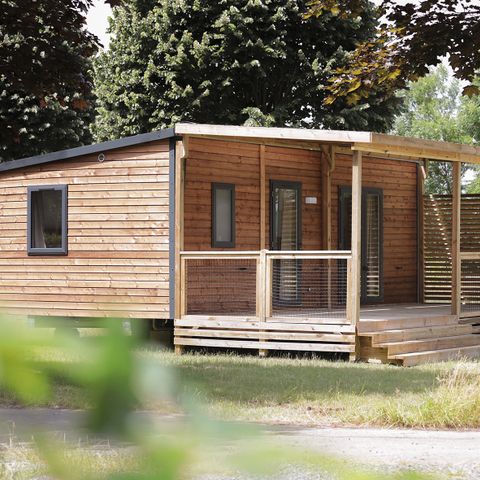 Stacaravan 4 personen - Nest29 30.8 m²- 2 slaapkamers + Overdekt terras + TV