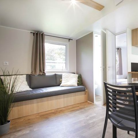 Stacaravan 4 personen - Nest29 30.8 m²- 2 slaapkamers + Overdekt terras + TV