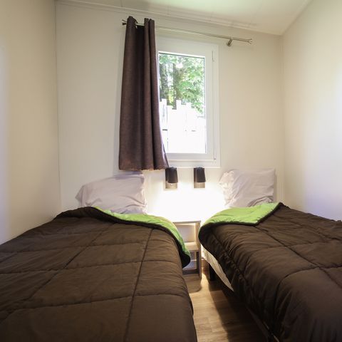 LODGE 4 personen - Lodge Family 34.02 m² - 2 slaapkamers + Terras + TV
