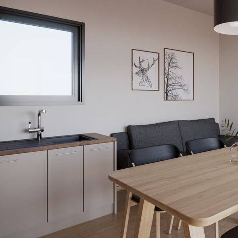 LODGE 4 personen - Lodge Serenity 33.9 m² - 2 slaapkamers + 2 badkamers + Terras + TV