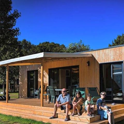 LODGE 4 personen - Lodge Serenity 33.9 m² - 2 slaapkamers + 2 badkamers + Terras + TV