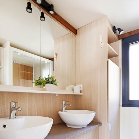 Chalet 4 personen - Chalet Portland 35 m² - 3 slaapkamers + Overdekt terras + TV