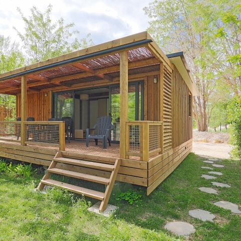 Chalet 4 personen - Chalet Portland 35 m² - 3 slaapkamers + Overdekt terras + TV
