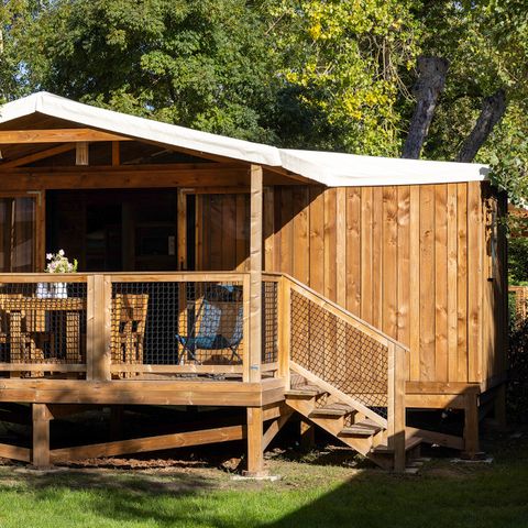 Safaritent 4 personen - Gezellige Glamping, 2 slaapkamers, 1 badkamer