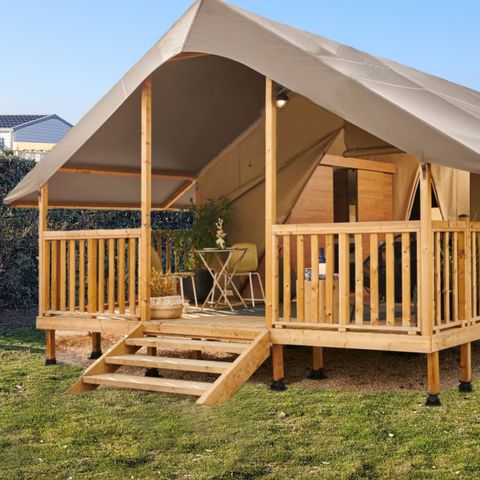 Safaritent 5 personen - Safari tent met 2 slaapkamers