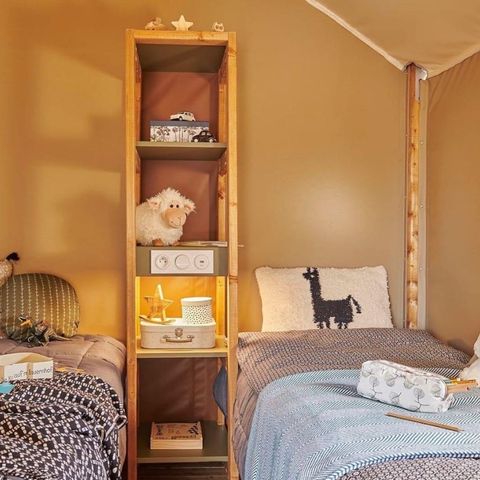 Safaritent 5 personen - Safari tent met 2 slaapkamers