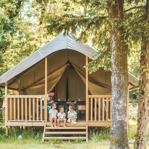 Safaritent 5 personen - Safari tent met 2 slaapkamers