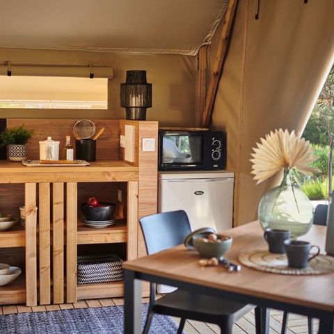 Safaritent 5 personen - Safari tent met 2 slaapkamers