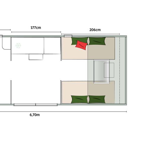Safaritent 4 personen - Coco Sweet