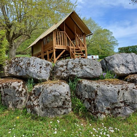 Tent 2 personen - Cyclo'Oh lodgetent - Zonder sanitair