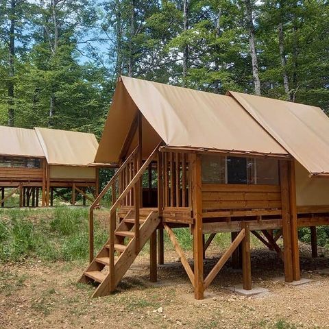 Tent 2 personen - Cyclo'Oh lodgetent - Zonder sanitair