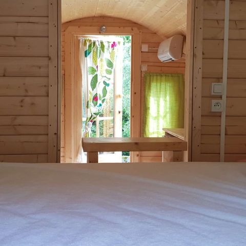 Accommodatie 2 personen - Tonneau accommodatie - Geen sanitaire voorzieningen - Droog toilet