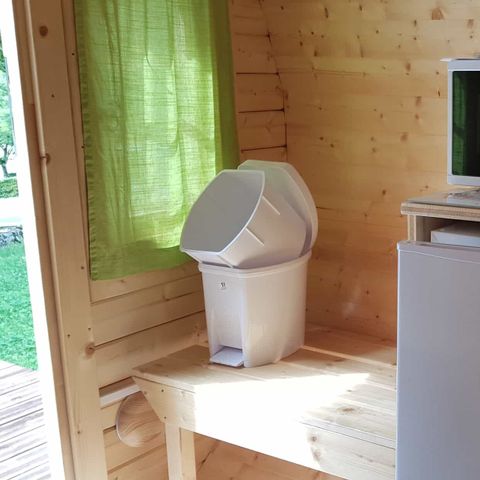 Accommodatie 2 personen - Tonneau accommodatie - Geen sanitaire voorzieningen - Droog toilet
