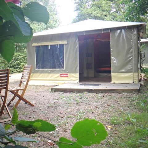 Glampingtent 4 personen - CARIBBEAN 20m² 2 kamers (zaterdag tot zaterdag)