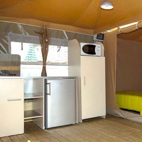 Glampingtent 4 personen - CARIBBEAN 20m² 2 kamers (zaterdag tot zaterdag)