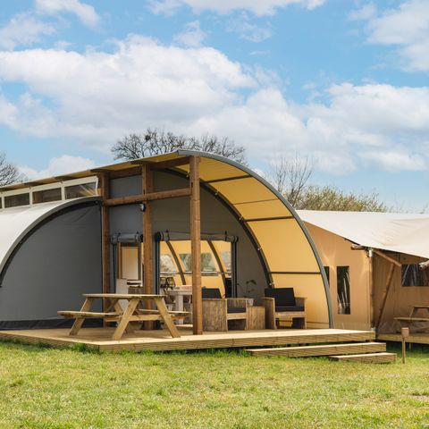 LODGE 5 personen - Panorama met privé sanitair