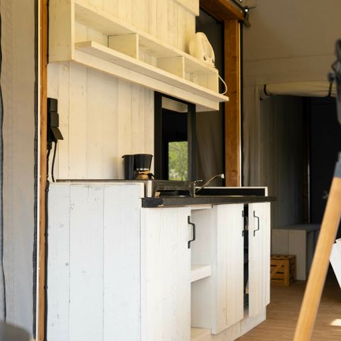 LODGE 5 personen - Panorama met privé sanitair