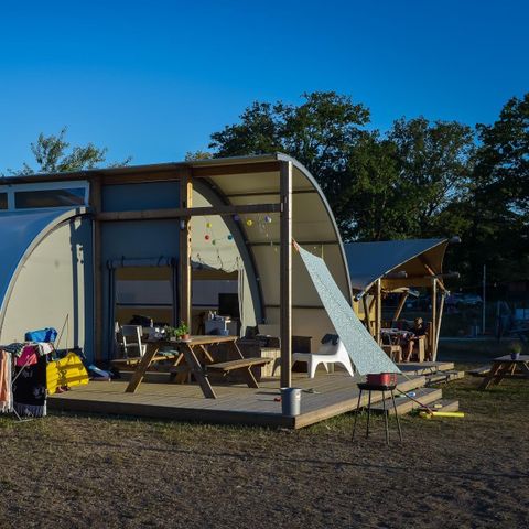 LODGE 5 personen - Panorama met privé sanitair