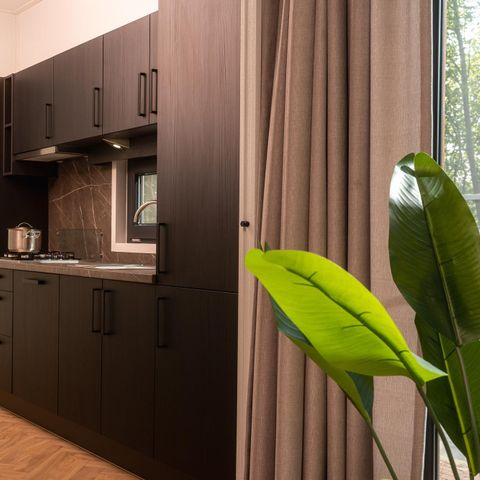 Groepsaccommodatie 28 personen - 7x Happy Oak Lodge (met Hottub)