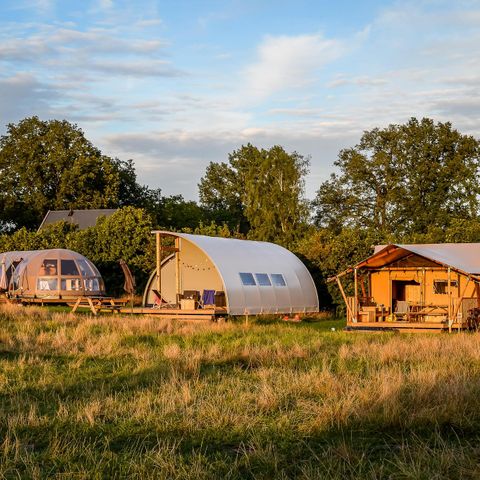Groepsaccommodatie 32 personen - 6x luxe glampingtent