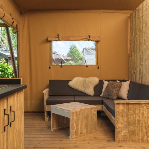 Safaritent 5 personen - Safarisuite met privé sanitair