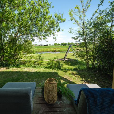 Bungalow 2 personen - River Lodge 'Wellnesshuus' met bubbeltub, sauna, ligbad en sunshower