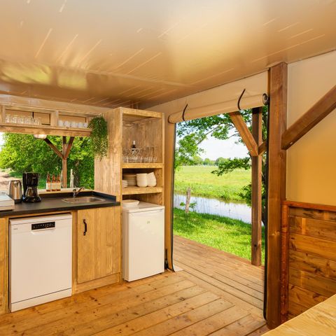 Accommodatie 6 personen - Boomhuttent met bubbeltub