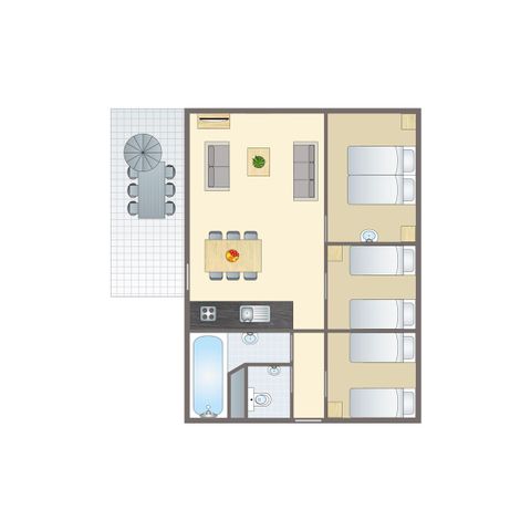 VAKANTIEHUIS 18 personen - 18C-persoons reuniebungalow