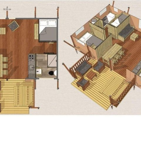 Safaritent 6 personen - Luxe