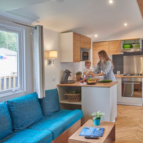 Stacaravan 4 personen - Stacaravan Excellence 2 slaapkamers terras