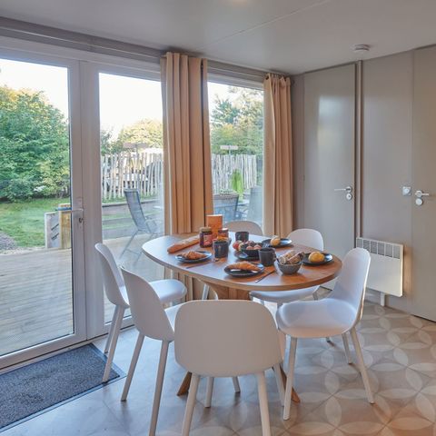 Stacaravan 6 personen - Stacaravan Elégance 3 slaapkamers terras