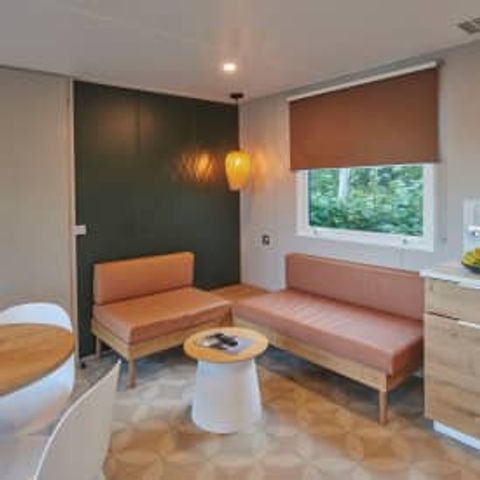 Stacaravan 6 personen - Stacaravan Elégance 3 slaapkamers terras