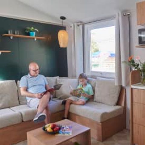 Stacaravan 4 personen - Elégance 2 slaapkamers terras