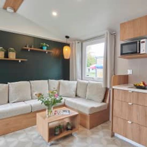 Stacaravan 4 personen - Elégance 2 slaapkamers terras