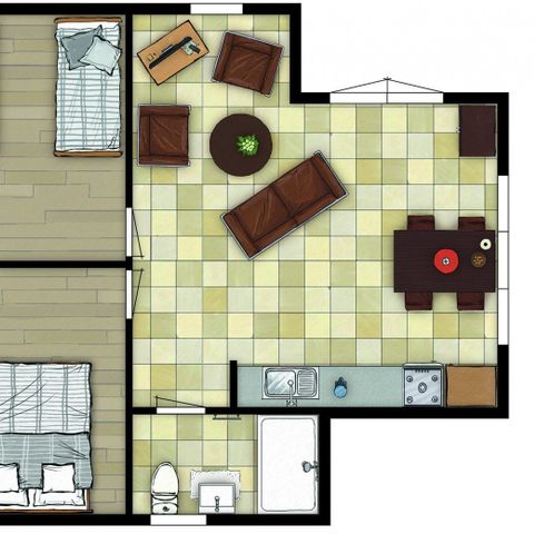 Stacaravan 4 personen - Cottage