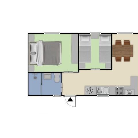 Bungalow 4 personen - Nova Wellness (Hottub)