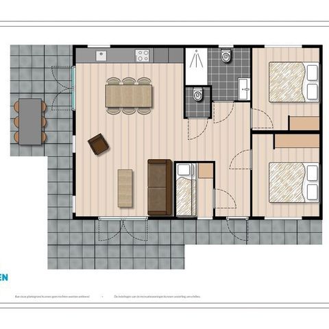 Bungalow 6 personen - Leijhoeve